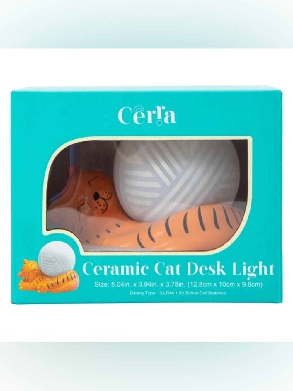 Cerra Ceramic Cat LED Desk Light